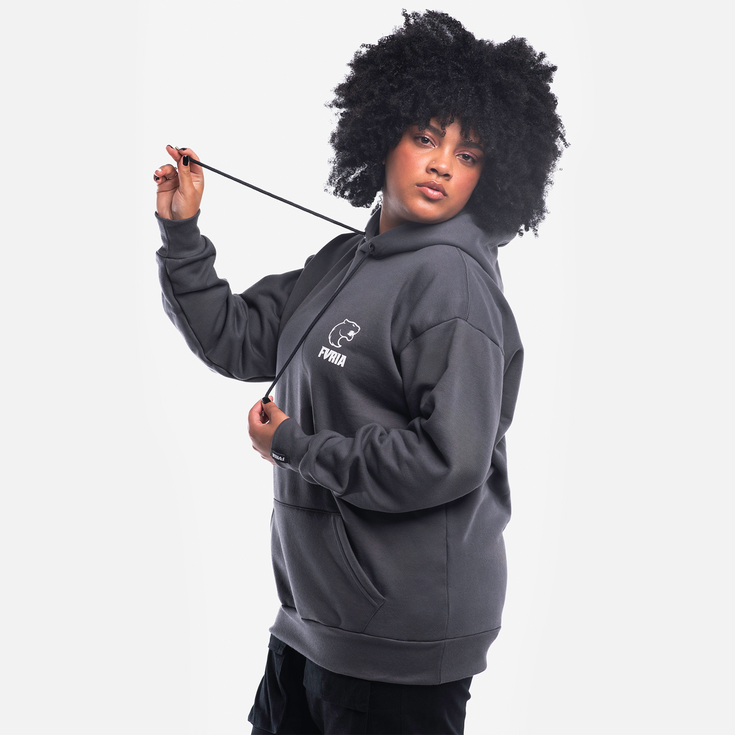 DARK GREY FURIA CLASSIC POCKET HOODIE