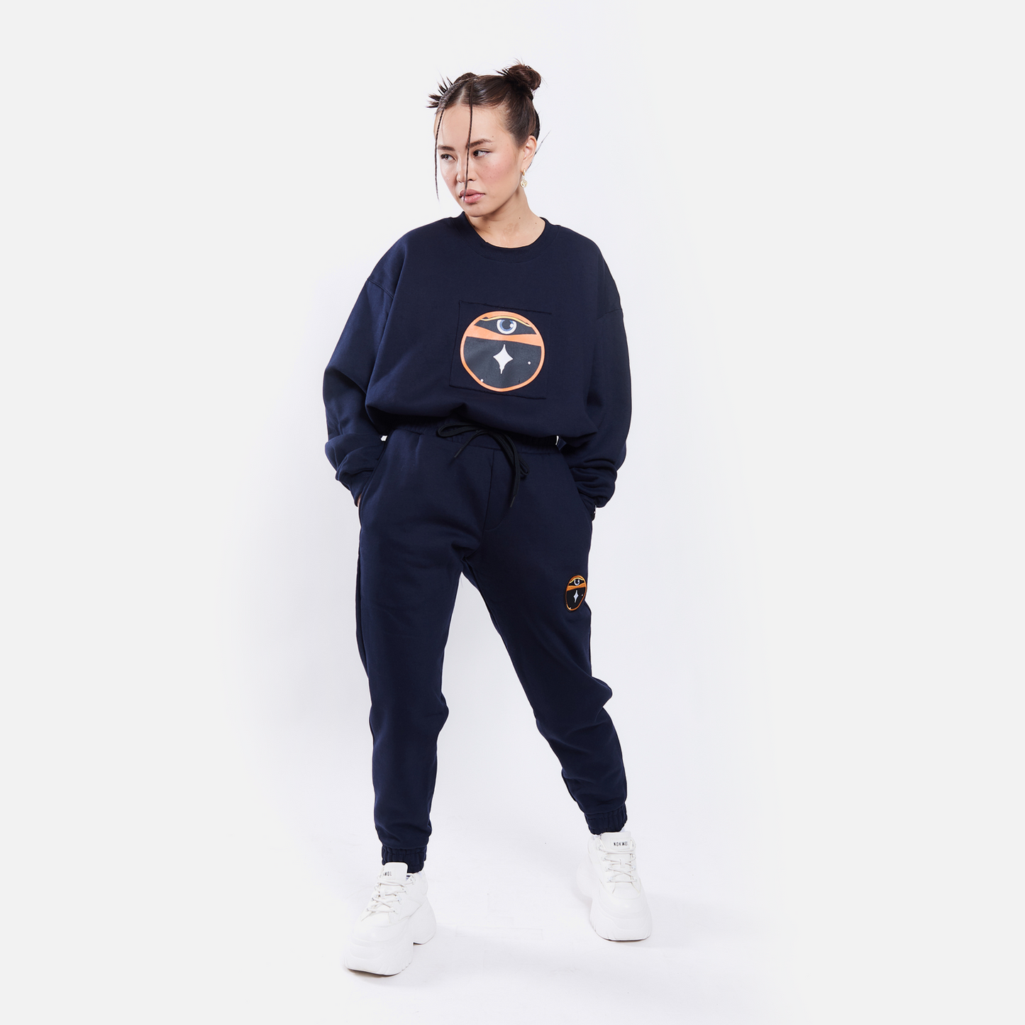 NAVY BLUE FURIA MAGIC PANTHERA SWEATPANTS