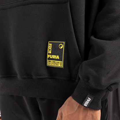 FURIA FUTURE IS BLACK OVERSIZED HOODIE