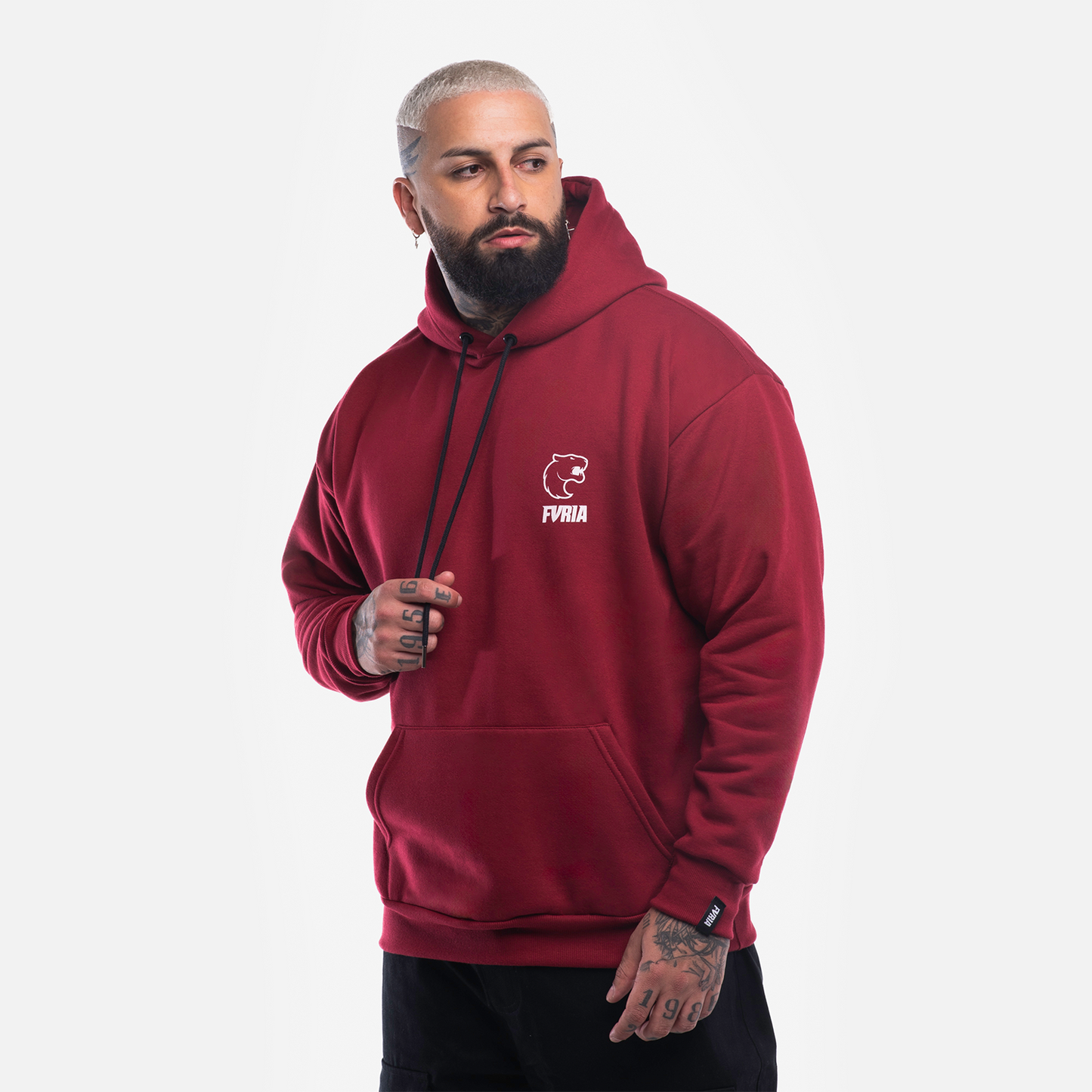 RED FURIA CLASSIC POCKET HOODIE