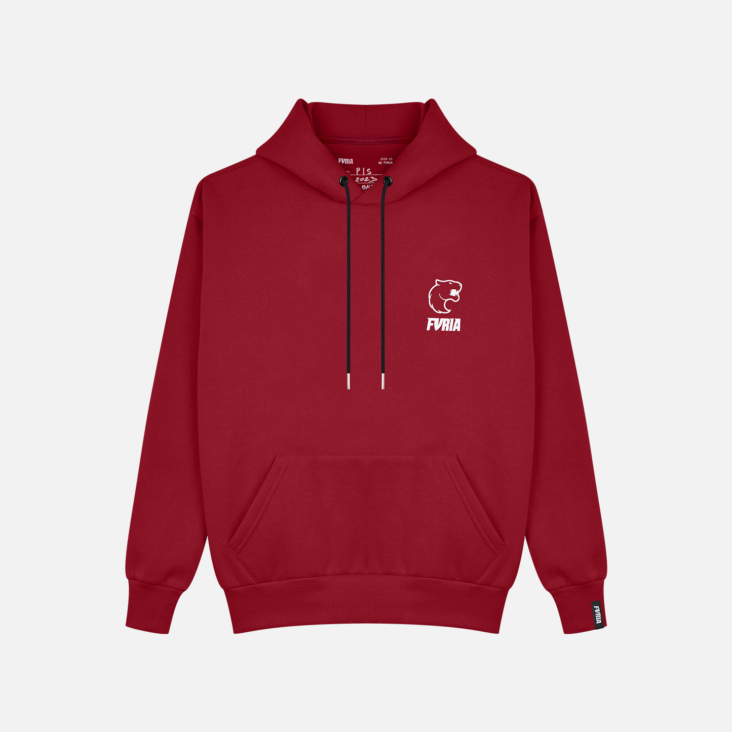 RED FURIA CLASSIC POCKET HOODIE